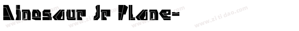 Dinosaur Jr Plane字体转换